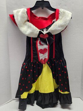 Costume Dress Up Cosplay Womens Teen XS Queen of Hearts Leg Avenue